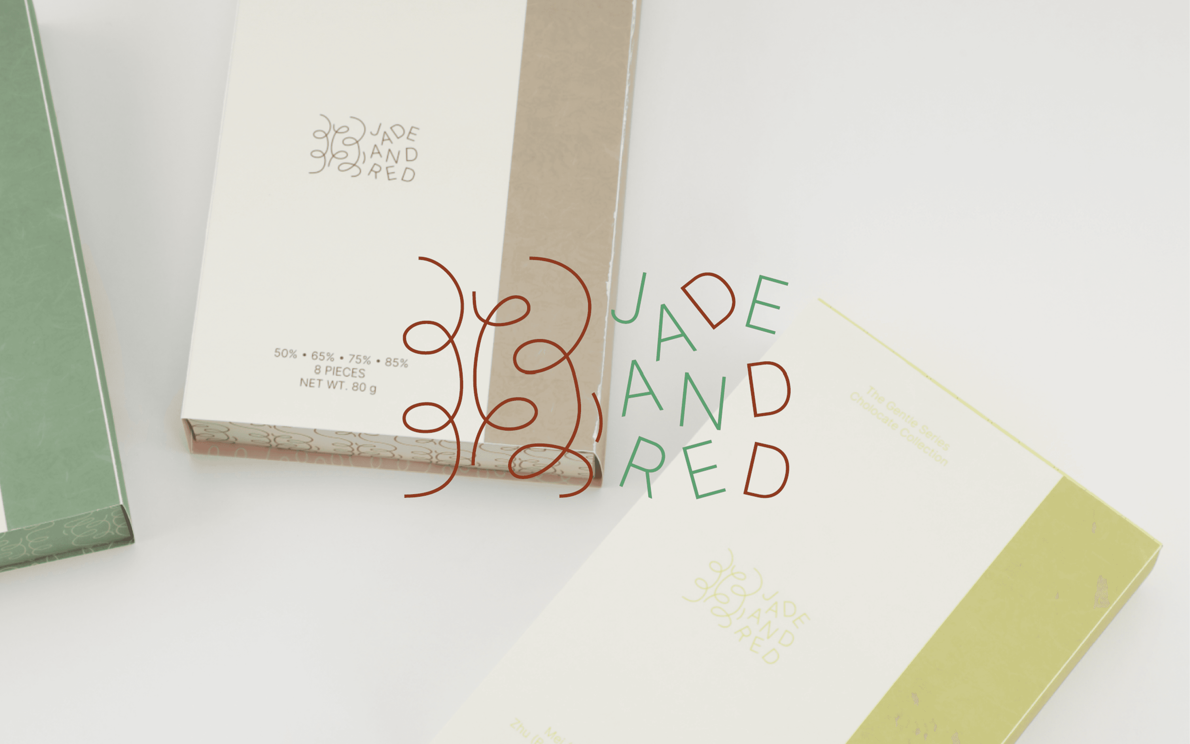 Botanical chocolate gift packaging photographed outdoors and in studio