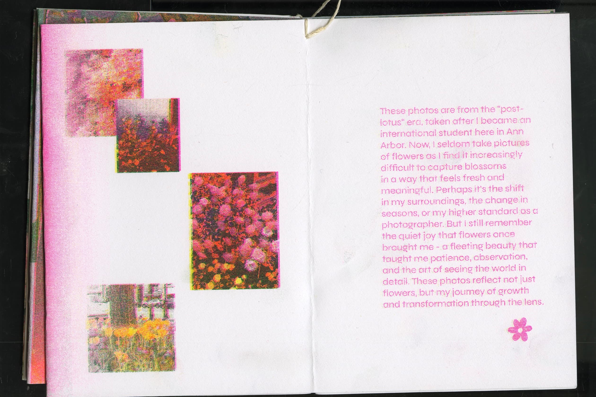 Flower RISO Zine spread 10