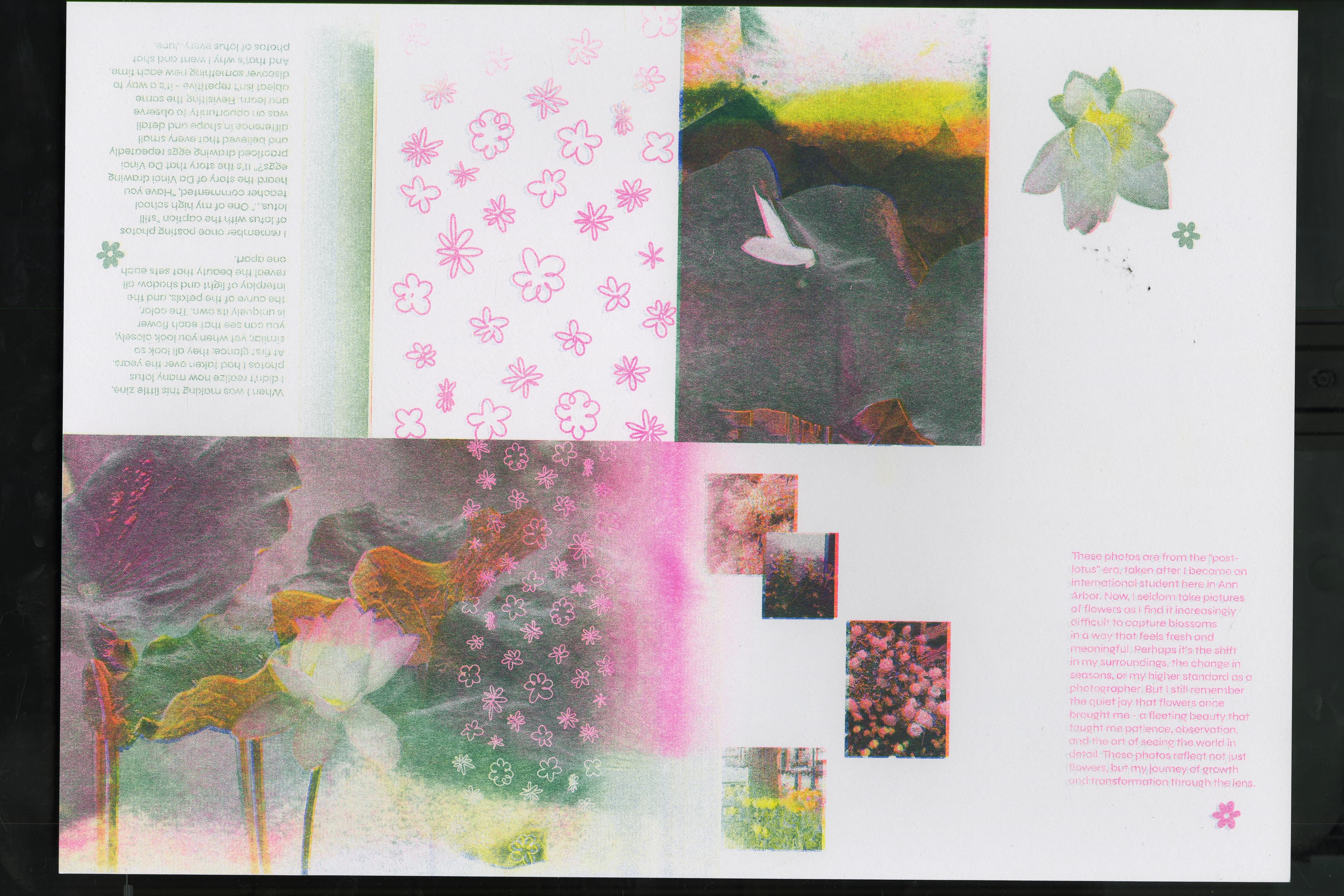 Flower RISO Zine spread 12