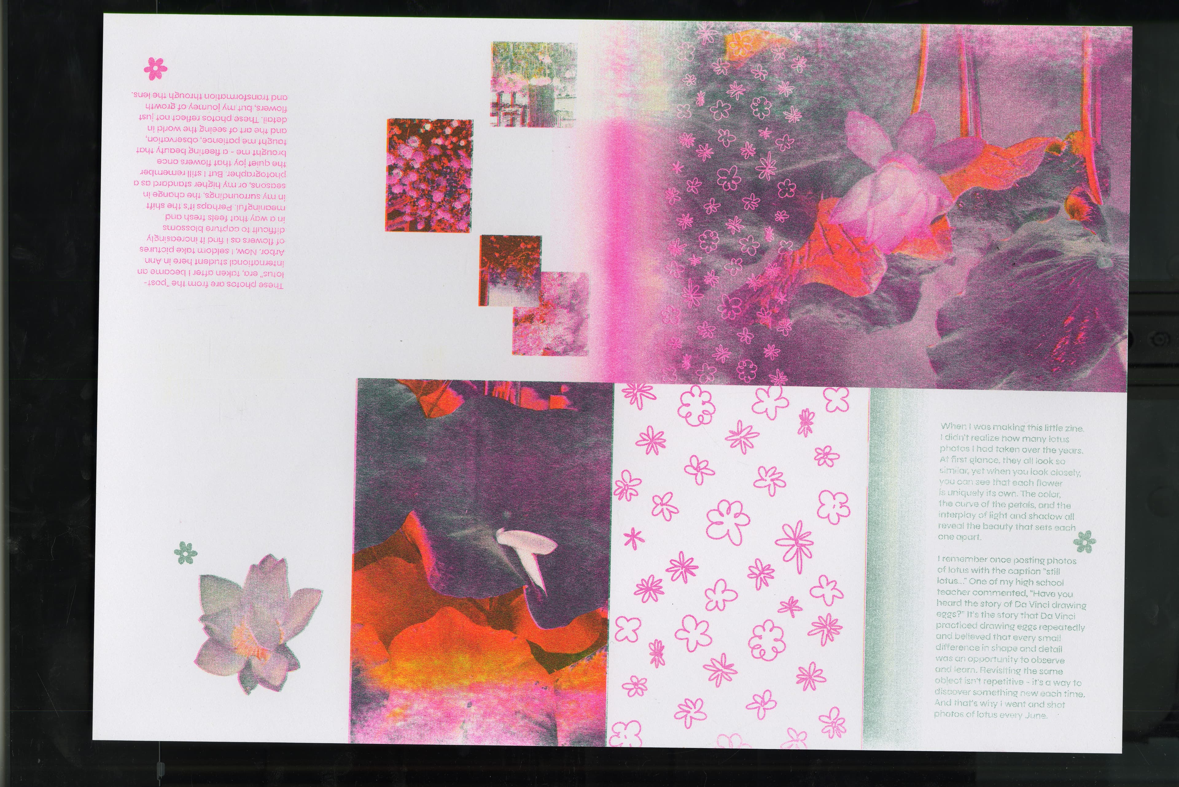 Flower RISO Zine spread 16