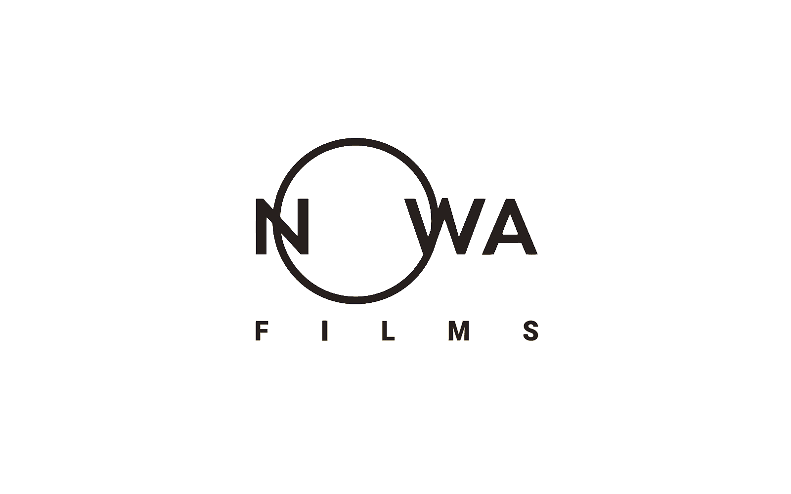 NOWA Films logo construction on a white field