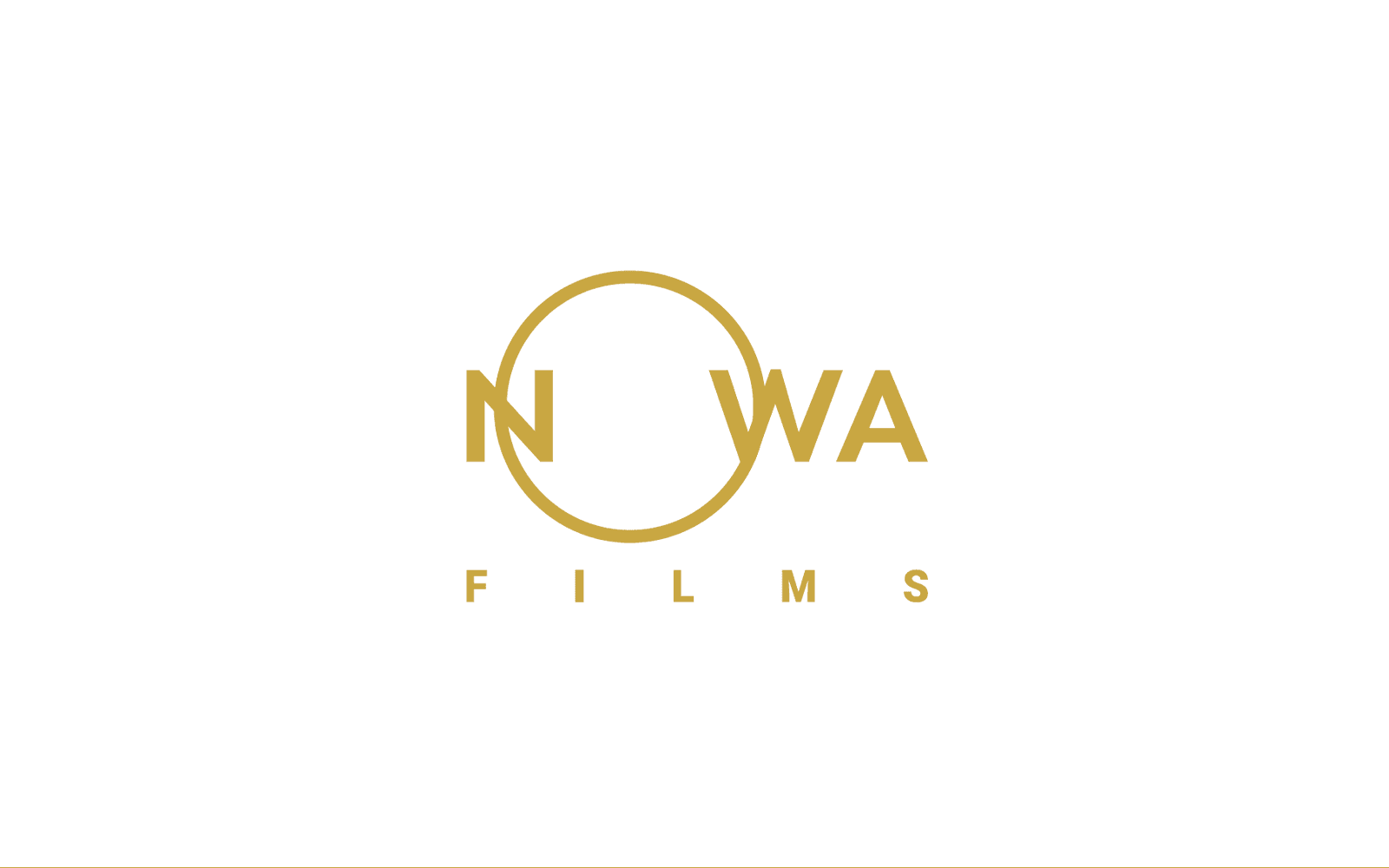 Gold NOWA Films logo on a white background