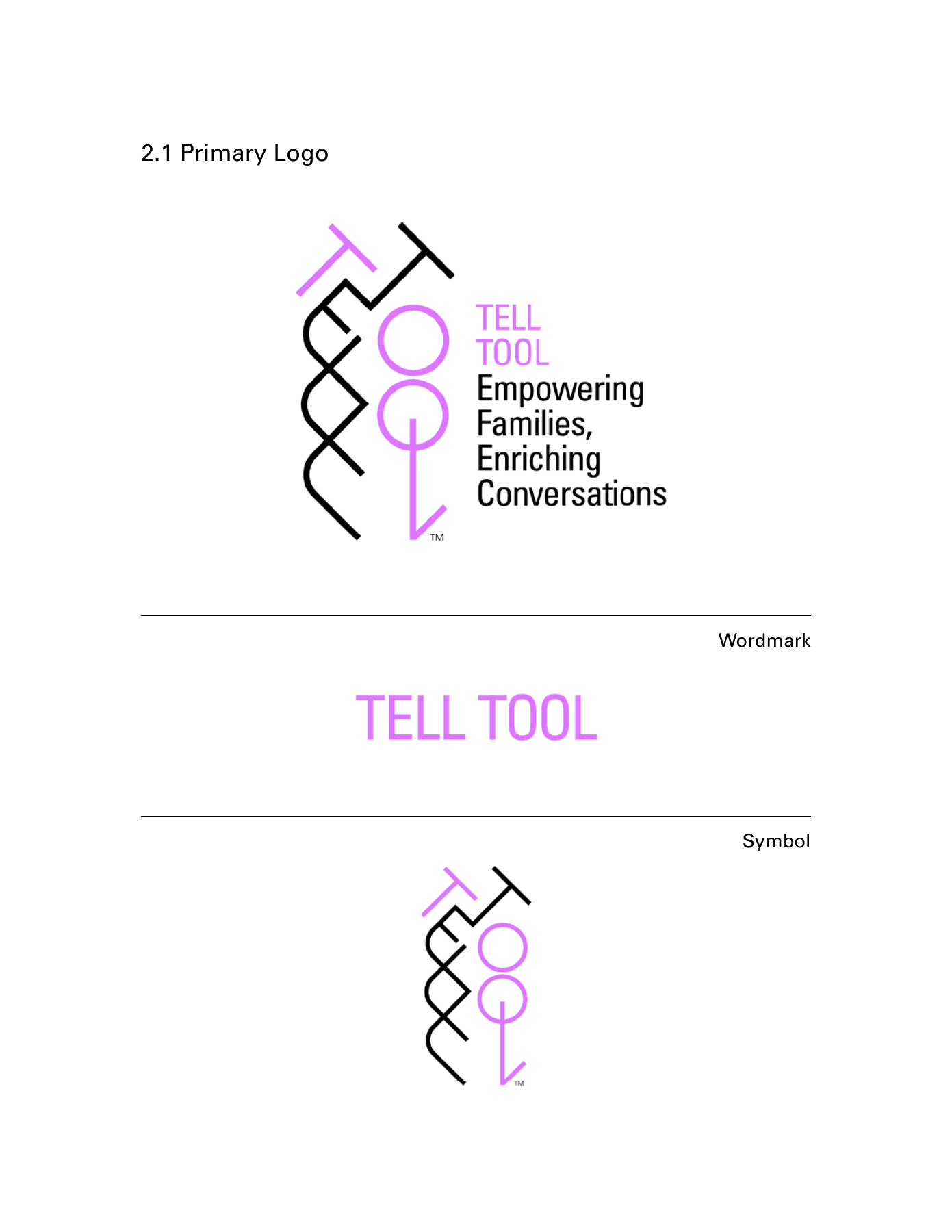Primary TELL Tool logo, wordmark, and symbol