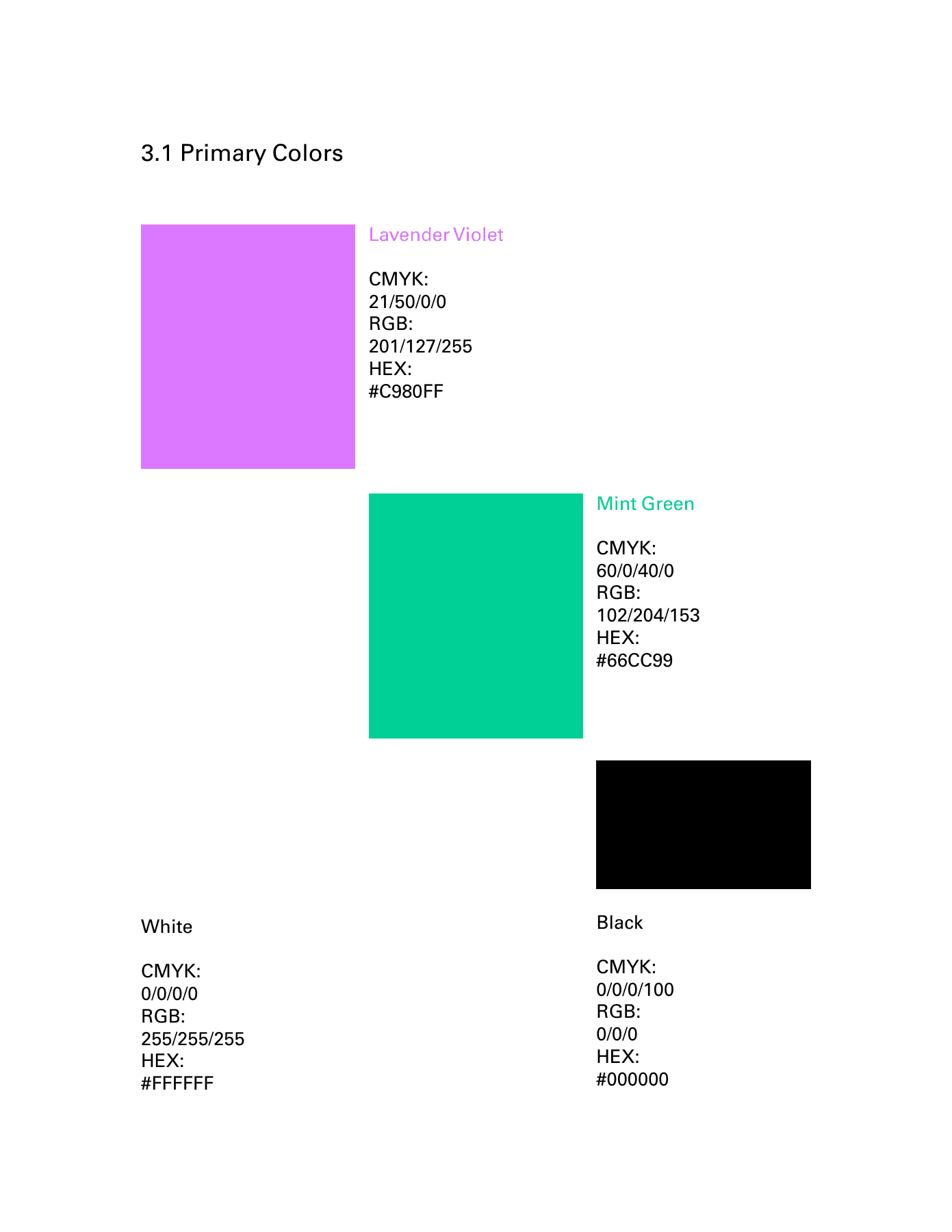TELL Tool primary color palette